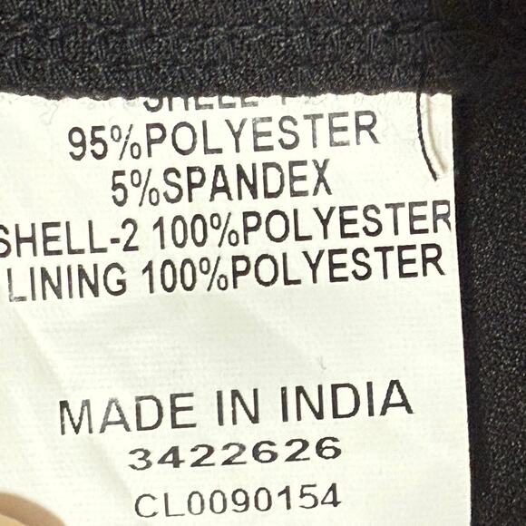 Zapelle Black Dress 1X Sheer Floral Embroidered Sleeve Midi Plus 18W - Picture 9 of 9